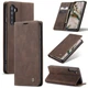 Чехол книжка с магнитом OnePlus Nord CaseMe Dark Brown (34706-05) - изображение 1