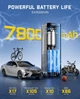 Портативный компрессор для накачки шин Fanttik X8 APEX с цифровым экраном и светодиодным фонарем, Yellow - изображение 3