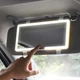 Дзеркало прямокутне з LED підсвічуванням на козирок автомобіля з акумулятором JX538/XR2177 ABS-Пластик, скло - зображення 1