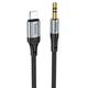 Кабель Hoco UPA26 AUX Lightning to Jack 3.5 1М Чорний - изображение 1