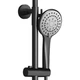 Комплект: Душова кабіна DUSEL DSL194B Black matt 1000*1000, скло прозоре+ Душова система зі змішувачем DUSEL LACIO Black - зображення 14