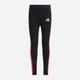 Legginsy dziecięce dla dziewczynki sportowe Adidas Lg Cot Tight H38384 110 cm Czarne (4064057112990) - obraz 1