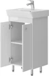 Тумба напольная JUVENTA Trinity-45 белая с умывальником SANOVIT Neon-45 - изображение 2