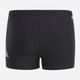 Підліткові плавки-шорти для хлопчика adidas 3 Bar Log Boxer HR7480 158 см Чорні (4066745161914) - зображення 2