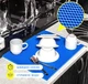 Кухоний килимок для сушіння посуду EVAPUZZLE KITCHEN 40x30 см сушарка для посуду Блакитний - зображення 3