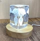Ночник Хрустальный куб с гравировкой Ваза с цветами с LED подставкой подсветкой USB 5В (2159) - изображение 4