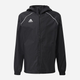 Kurtka wiatrówka chłopięca adidas Core18 Rn Jkt Y CE9047 116 cm Czarna (4059322455803) - obraz 1