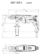 Ударная дрель Metabo SBEV&nbsp;1300-2 ШЗП 2 скорости в кейсе (600785500) - изображение 9