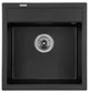 Кухонная мойка гранит GRANADO Merida black shine (0301) + сифон одинарный для кухонной мойки Nova - изображение 1