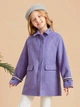 Пальто для дівчинки SHEIN Фіолетовий (JIT7364321 purple (116-122 см (7р)) - зображення 1