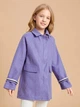 Пальто для дівчинки SHEIN Фіолетовий (JIT7364321 purple (116-122 см (7р)) - зображення 5