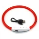 Світлодіодний LED нашийник Lesko L-18 Red L USB водовідштовхувальний, що світиться, для собак і котів - зображення 4