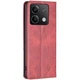 Чехол-книжка с кармашками UniCase Geometric Pattern для Xiaomi Redmi Note 13 - Red - изображение 3