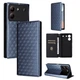 Чехол Deexe Rhombus Book для ZTE Blade A54 - Blue - изображение 5