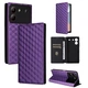 Чехол Deexe Rhombus Book для ZTE Blade A54 - Purple - изображение 5