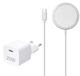 Zestaw ładowarka indukcyjna Teccus Universal Fastcharger USB-C PD 20W White (4008928632699) - obraz 1