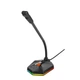 Мікрофон ігровий MeeTion MT-MC13 RGB-підсвічування USB на гнучкій шийці Black - зображення 1