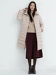 Пуховик зимний длинный женский Uniqlo 238328955 2XL Бежевый (1159797479) - изображение 1