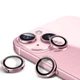 Захисне скло Epik Metal Classic на камеру (в упак.) на Apple iPhone 15 (6.1") / 15 Plus (6.7") Рожевий / Pink - зображення 2