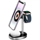 Беспроводное зарядное устройство Док-станция WiWU Wi-W003 3 в 1 Wireless Charger with MagSafe Black - изображение 4