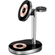 Беспроводное зарядное устройство Док-станция WiWU Wi-W003 3 в 1 Wireless Charger with MagSafe Black - изображение 5