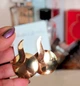 Сережки біжутерія Fashion Jewelry Кола Золотистого кольору - зображення 4