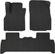 EVA килимки EVAtech в салон авто для Renault Grand Scenic (III) 5 seats (non-moving armrest) AT 2009-2015 3 покоління Minivan EU Black (RT13303ZD3RN2RBB) - зображення 1