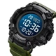 Часы наручные 1968BKBK SKMEI с подсветкой, ARMY GREEN-BLACK - изображение 2