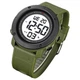 Часы наручные 2122AGWT SKMEI с подсветкой, ARMY GREEN-WHITE - изображение 2