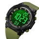 Часы наручные 1845AG SKMEI с подсветкой, ARMY GREEN-BLACK - изображение 3