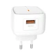 Сетевое зарядное устройство, адаптер XO L59 1USB / QC3.0 / 3A / 18W white + Кабель Lightning white - изображение 2