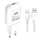 Сетевое зарядное устройство, адаптер XO L37 1USB / 2.1А +Кабель Micro white - изображение 1