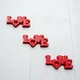Пластиковая форма (молд) для шоколада "Love 4", 4 см. - изображение 4
