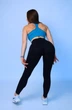 Лосины леггинсы женские спортивные с эффектом push-up (пуш-ап) Бесшовные Тайтсы Черный размер XL (70001) - изображение 4