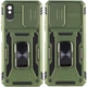 Ударостійкий чохол Camshield Army Ring для Xiaomi Redmi 9A Оливковий / Army Green - зображення 1