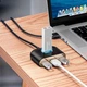 USB-Hub 4in1 Baseus Square Round USB to USB3.0/3xUSB2.0 1.0m черный (CAHUB-AY01) - изображение 2