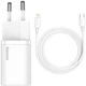 СЗУ Baseus Super Si Quick Charger 20W (1USB-C) + кабель Type-C to Lightning (TZCCSUP-B) Белый - изображение 1