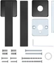 Комплект дверных ручек Rostex Ravena H53 38-52 мм 2 шт Черный матовый (RST-4068880496) - изображение 5
