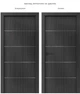 Комплект дверных ручек Rostex Ravena H53 38-52 мм 2 шт Черный матовый (RST-4068880496) - изображение 6