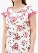 Ночная сорочка Saimeiqi 2XL белая с розовым 1240 - изображение 3