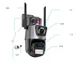 Уличная охранная поворотная WIFI камера Dual Lens Zoom 8MP сирена (1712OP103) - изображение 7