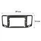 Переходная рамка 9" Lesko для авто Volkswagen Sharan 2010-2022 Seat Alhambra 2010-2022 (4657) - изображение 3