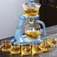 Сервиз Ленивый чай Олень из стекла с магнитным клапаном подставкой и 6 чашек Синий (24925) - зображення 15