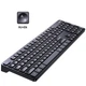 Клавіатура бездротова Ugreen KU004 Wireless Keyboard 2.4G Чорний (1013-505-00) - зображення 3