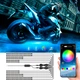 Комплект светодиодной RGB подсветки KIEND MT12 Bluetooth для мотоцикла Черный (1013-482-00) - изображение 5