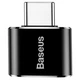 Перехідник Baseus OTG USB A 2.0 to Type-C, чорний (CATOTG-A01) - зображення 1