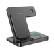 Бездротова зарядка Qi 3в1 Borofone BQ26 |15W Max| Док-станція для iPhone + iWatch + Airpods Black - зображення 4