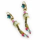 Серьги Michal Negrin с белыми акцентами, украшенные кристаллами и бусинами Swarovski - изображение 1