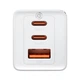 Сетевое зарядное устройство для Baseus GaN5 Pro 65Вт 2 Type-С+USB с кабелем Type-C 1м Белый - изображение 4