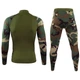 Термобелье мужское зимнее комплект кофта и кальсоны на флисе Sport Camo Green +5-15°С S Камуфляж зеленый - изображение 2